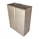 室內(nèi)搖擺蓋電鍍腐刻不銹鋼分類(lèi)垃圾桶